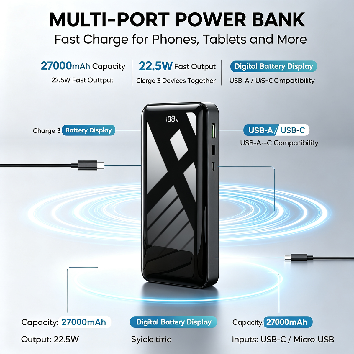 High‑Speed Dual‑Port USB‑A & USB‑C Flash Drive
